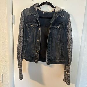 Free people Denim Hybrid Jacket